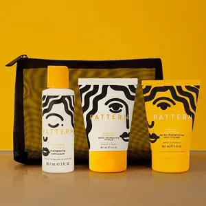 PATTERN Beauty Texture Travel Kit | Cleansing Shampoo, Intensive Conditioner & Leave-In for Curly Hair