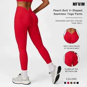 MFVIM Women’s High-Waist Sports Leggings, Solid Color Slim Fit Pants, High Elasticity Yoga Leggings, Ladies Activewear for Indoor & Outdoor Use, Women’s Yoga Pants Fitness Tights Breathable Sporty Bottoms