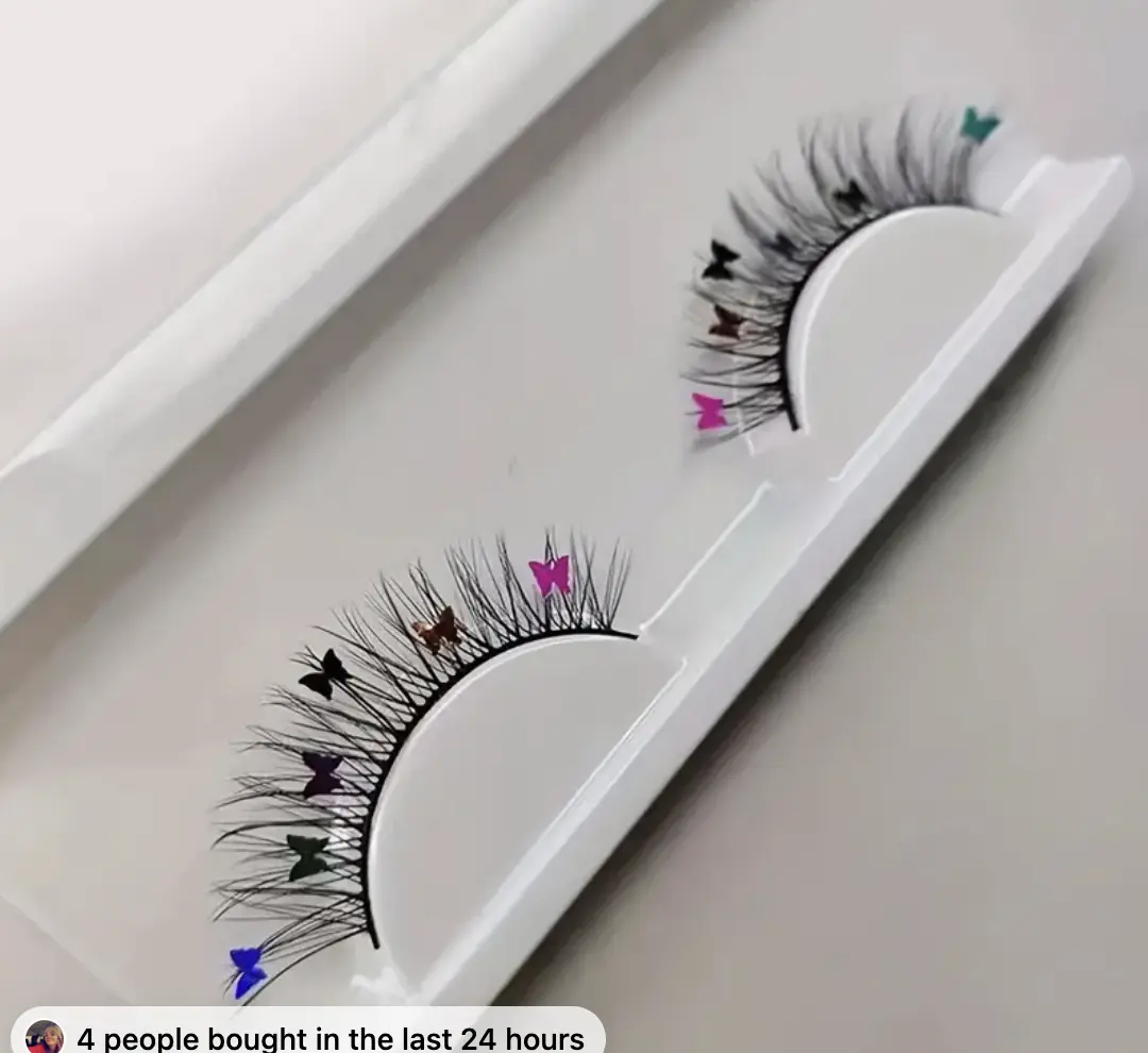 3D Faux Mink Lashes Butterfly Glitter Eyelash Eyelashes