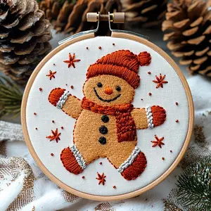 Beginner Embroidery Kit, Stylish Embroidery, Handmade Embroidery, Elegant Cross Stitch Set for DIY Enthusiasts, Includes Printed Cotton Fabric, Threads, Needles & Patterns, Embroidery Craft