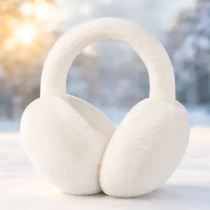 Winter Fleece Ear Warmers 2-Pack, Windproof Thermal Ear Muffs for Skiing, Running, Cycling - Unisex Soft Ear Protection, Comfortable Solid Design, Essential Cold Weather Outdoor Sports Accessory.