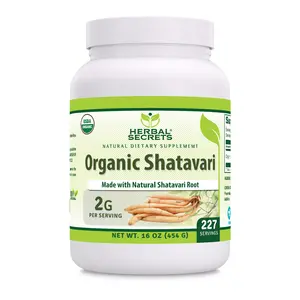 Herbal Secrets Shatavari Powder | 2 Grams | 227 Servings per Container | 16 Oz (454 Grams) | Non-GMO | Gluten-Free | Made in USA