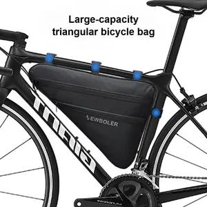 NEWBOLER Large Capacity Waterproof Bicycle Triangle Frame Bag, Cycling Storage Pouch, Bicycle Accessories for MTB, Road Bike Commuting & Touring, Accessories For Bicycle