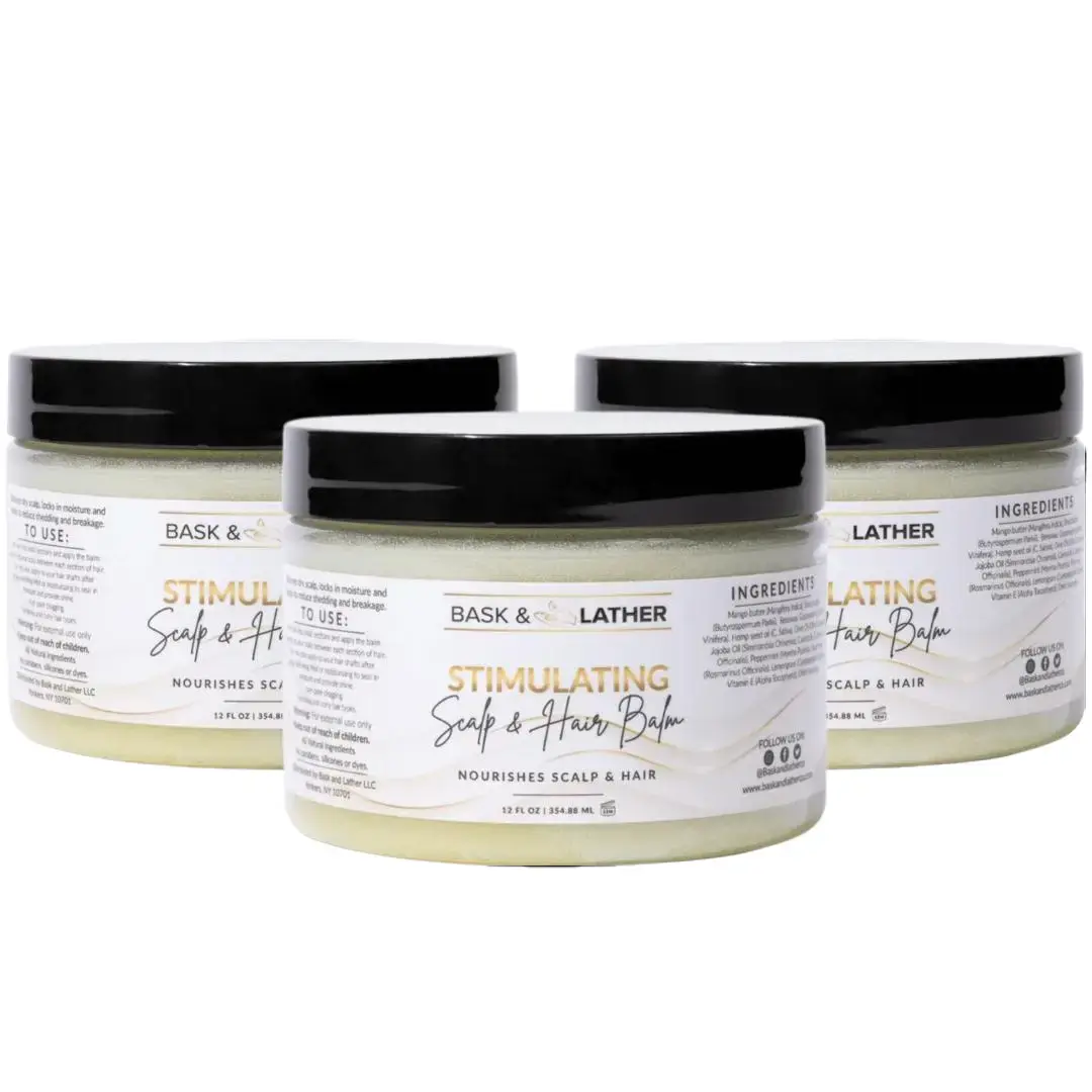 Stimulating Scalp and Hair Balm 12oz  - 3 Pack