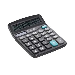 12-digit HD Silent Calculator, 1 Count Solar & Battery Powered Portable Calculator with Auto Power Off, Accounting Supplies for Office, School, and Business