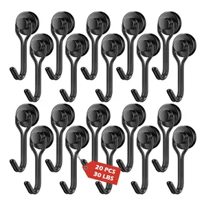 20 Pack Magnetic Hooks Heavy Duty 30lbs Strong Magnet Hooks Cruise Cabin Essentials