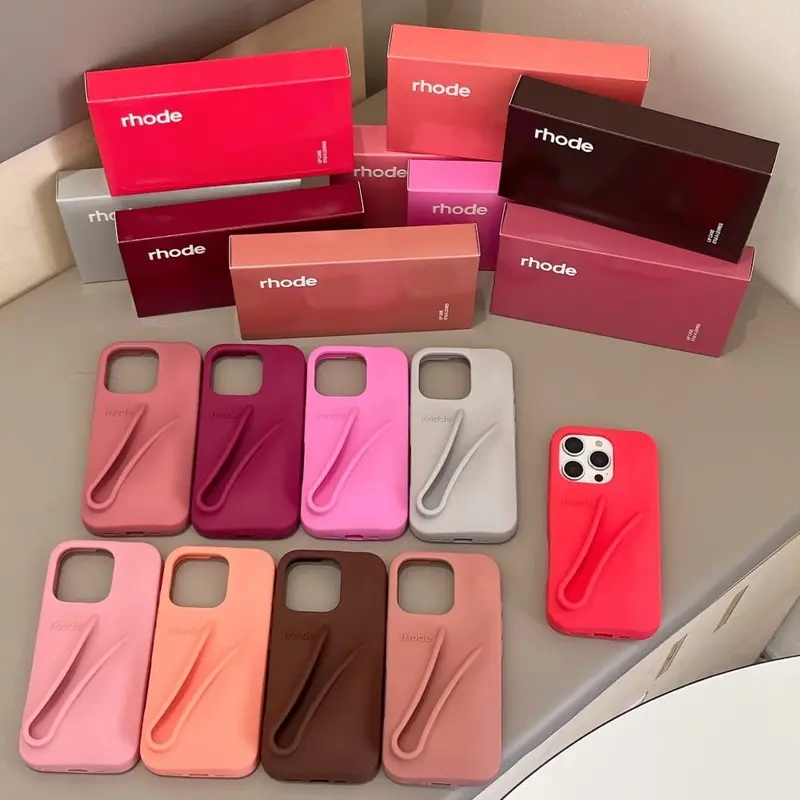 pink rhode phone case iphone 15 pro max - TikTok Shop