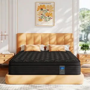 10"12"14" Twin Full Queen King Size Mattress in a Box Hybrid Spring Memory Foam, Medium Firm Ergonomic Mattress outdoorfun