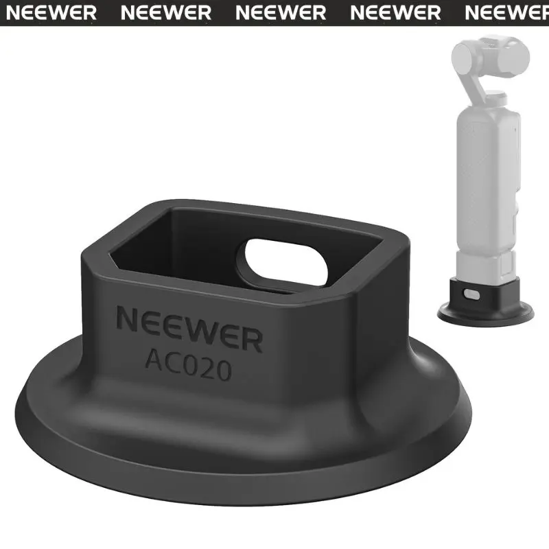 NEEWER AC020 Silicone Stand Base for Pocket 4P/4/3, ø64mm Nonslip Soft Stable Anti Scratch Desktop Camera Mount Support Base Accessory Compatible with DJI Osmo Pocket 4 & 3 Gimbal Camera tiktokshopbacktoschool