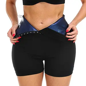 Women's Sauna Compression Sweating Suit, Trainer Shapewear Boyshorts - Fitness Leggings for Gym Workout Body Shaping Sportswear Underwear