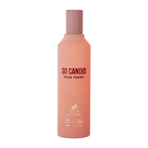 Maison Alhambra So Candid All Over Spray, Women's Daily Wear Fragrance, 150 ml-5.07 fl oz, Top Notes of Bergamot & Jasmine, with Vanilla, Patchouli & Tonka Bean Accents