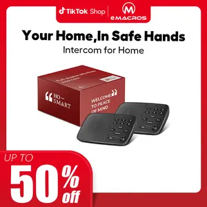 Intercoms Wireless for Home UltraSpeak Pro, 2024 Full Duplex Wireless Intercom System for Business, Room to Room Intercom Two Way Real-time Intercom with 1200 Feet Range (3 Stations)