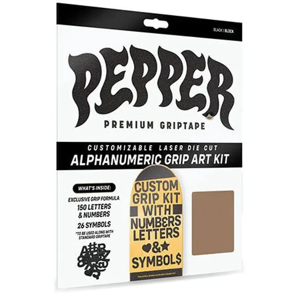 Pepper Alphanumeric Custom Griptape Kit