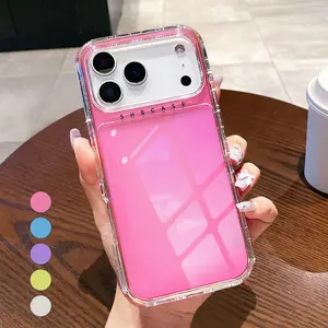 Candy Color Transparent Case For iPhone 17 Pro Max 17 Air 16 15 14 13 12 Pro Max Shockproof Defender Rugged Clear Case Cover