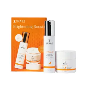 IMAGE SKINCARE Vital C Brightening Boost Vitamin C Multi-Pack Skincare System - Dermatologist-Developed Advanced Moisturizer with Hyaluronic Acid, Hydrating, Repairing, Radiance-Boosting for Dry Skin, Anti-Aging