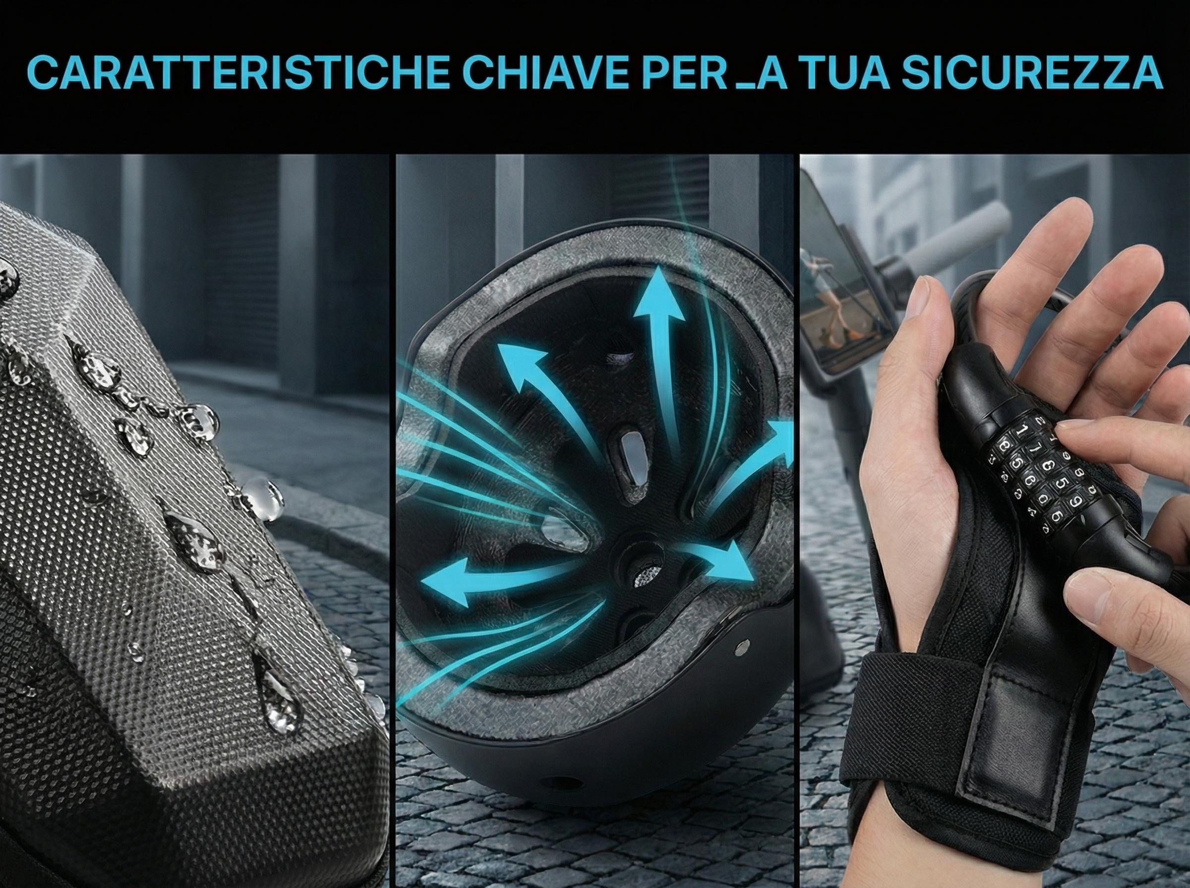 Skateboard & Scooter Safety Kit – Helmet, Knee/Elbow/Wrist Pads, Lock, Phone Mount & Storage Bag (All-in-One Protective Accessories Bundle)