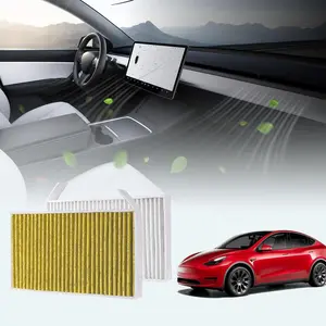 BASENOR Cabin Air Filter Replacement for Tesla Model Y Model 3 (2017-2026), Upgraded Activated Carbon AC Filter Compatible with Model Y Juniper/Model 3 Highland Accessories