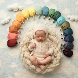 21-Piece Newborn Baby Boy Girl Balloon Cloud Fabric Photography Props, Infant Photo Shooting Accessories, Nursery Decor Ideas