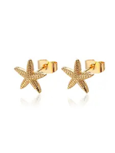 Bohemian Starfish Stud Earrings, Ocean Beach Jewelry, Tarnish Free, Perfect Summer Vacation Daily Wear Accessory