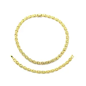 COD#2029  Heart Shaped Women's Necklace - 18 Inch , set with zircon is 20 inches Fashion Accessory