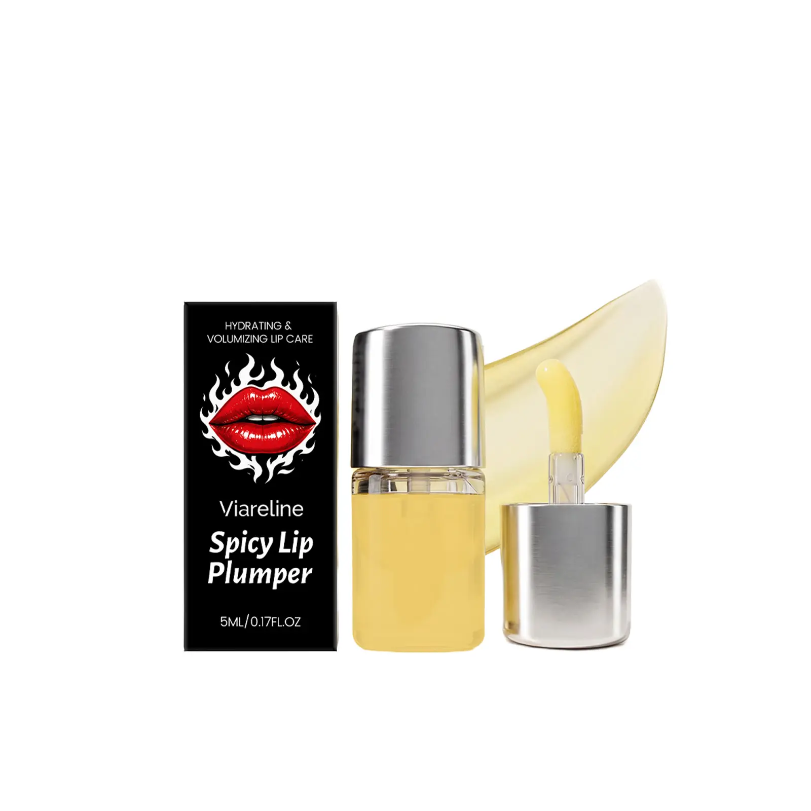 Spicy Lip Plumper Oil 5ml - Moisturizing & Plumping Lip Treatment for Fuller, Softer Lips Daily Care