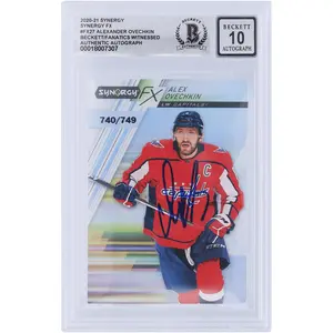 Alexander Ovechkin Washington Capitals Autographed 2020-21 Upper Deck Synergy Synergy FX #FX-27 #/749 Beckett Fanatics Witnessed Authenticated 10 Card - Fanatics Authentic Certified