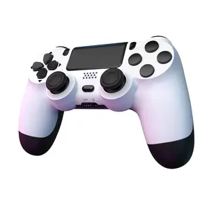 Wireless Game Controller for P4 and PC ,Game Controller with Dual Vibration, Motion Sensor, Touch Panel, 3.5mm Headset Jack  dual motor vibration, six-axis gyroscope precise control, Compatible with Slim/Pro/PC