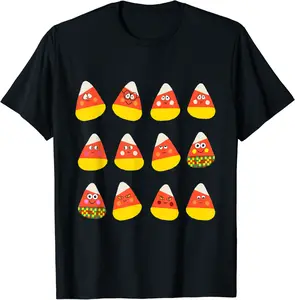 Candy Corn Fall Halloween Autism Awareness T-Shirt - Angelacarcam Shop 45B09DTLQ9XD