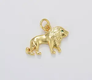 Gold Lion Charm