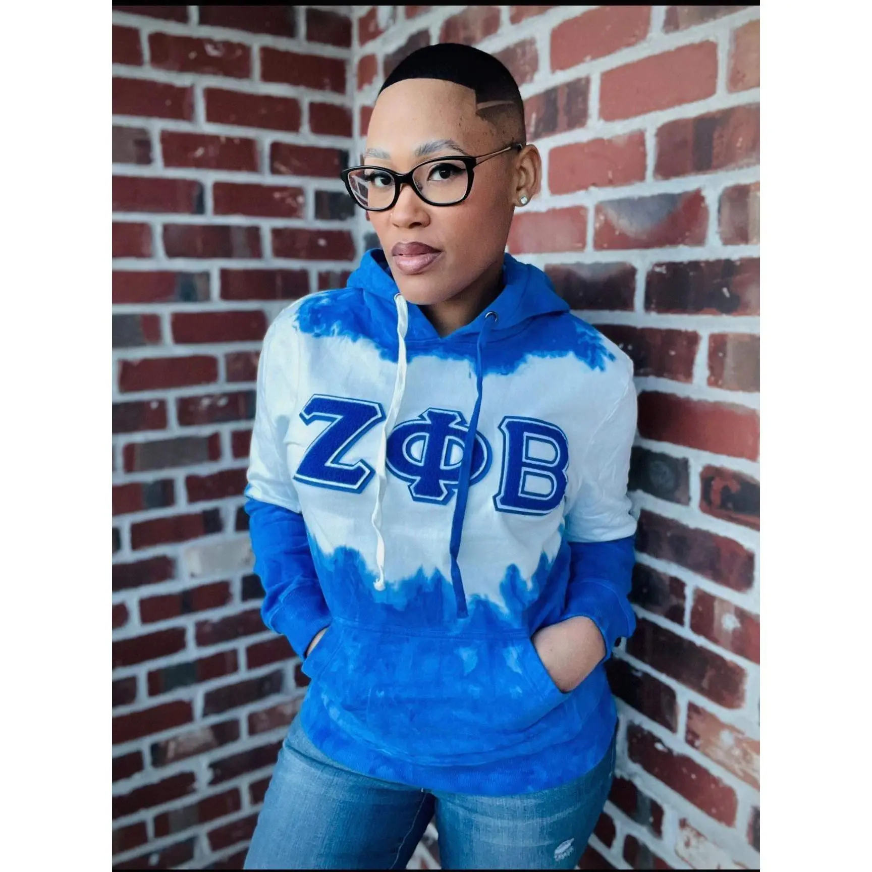 Zeta Tie Dye Chenille Hoodie