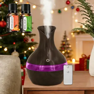 Aromatherapy Diffuser 7 LED Colors light  Auto Shut Off Ultra Quiet for Bedroom Office home Colorful smart Humidifier remote control Essential oildiffuser aroma diffuser USB Powered Ultrasonic Diffuser automatic shutdown essential oil diffuser revitalizer