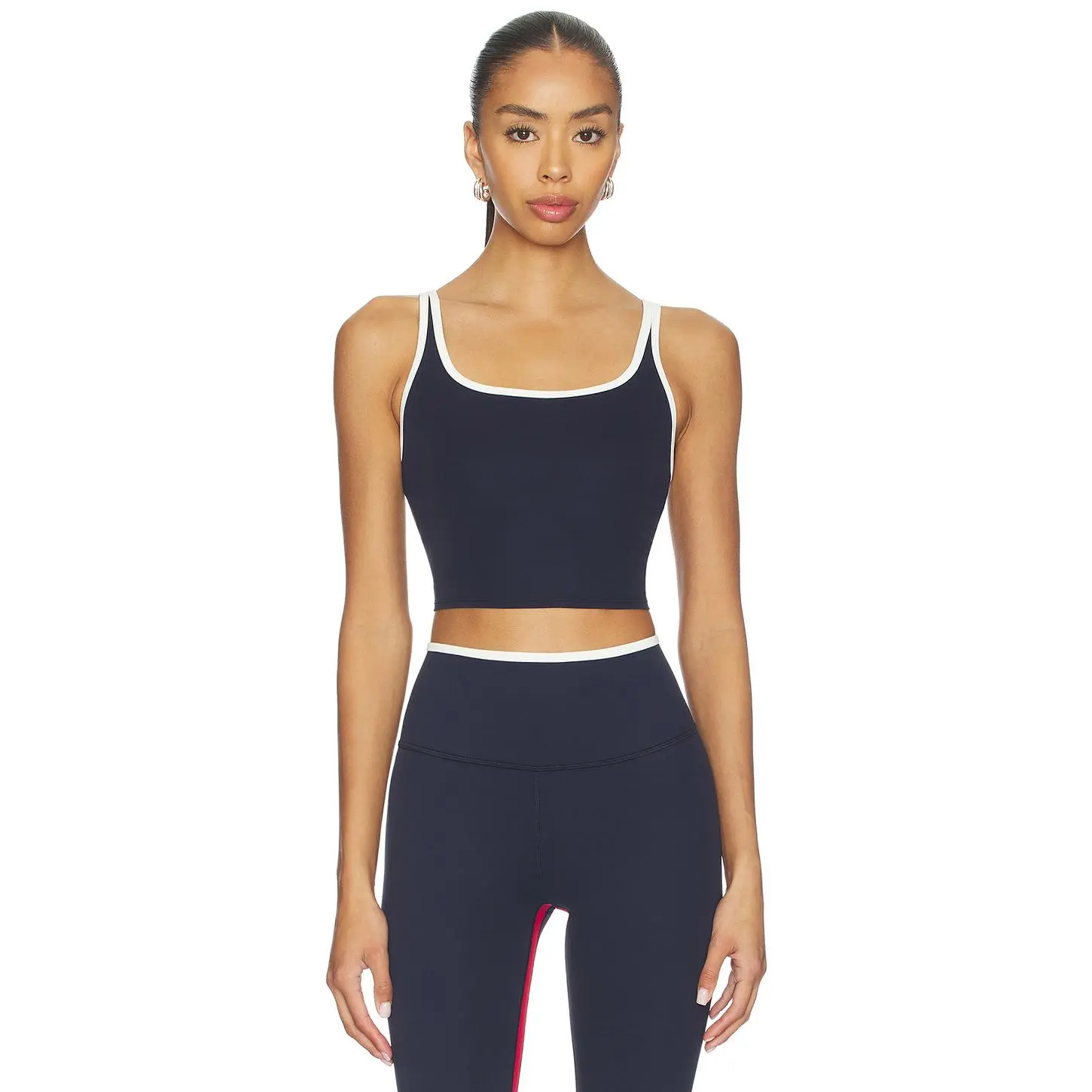 Splits59 Cait Rigor Sports Bra in Indigo & White