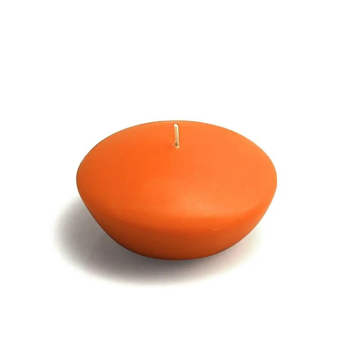 212 MAIN 3 in. Round Floating Disc Candles - Handpoured Wax, Long-Burning, Unscented, Lavender & Orange, 12-Piece Water-Safe Ornaments Floaters for Camping, Housewarmings - Camping & Hiking Lights Set per Box