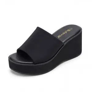 Butevar Women's Classic Open-Toe Wedge Platform Sandals, Summer Beach Heels, Comfortable Summer Walking Footwear with Stylish Design, Casual Shoe For Girl