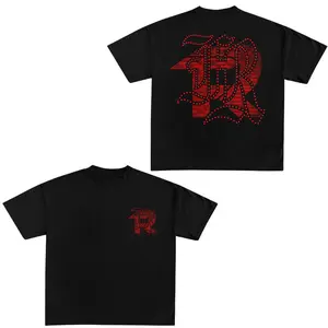 Fuerza Regida Red Design T-shirts, Band Tour Basic Soft Cotton Tee, Menswear Streetwear Tshirt