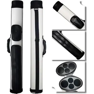 2x2 Hard cue case Oval Pool Cue Billiard Stick Carrying Case