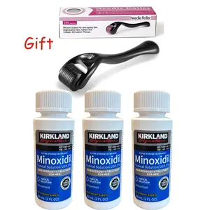 Kirkland’s 3 Month Hair Growth Supply with Derma Roller Minoxidil for Beard Growth Safe Formulas Liquid Haircares