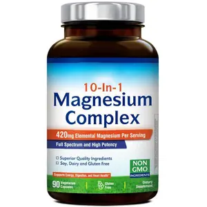 Innate Vitality 10-in-1 Magnesium Complex 960mg, 420mg Elemental Mag per Serving, with Magnesium Glycinate, Citrate, Malate, and More, Sleep, Digestion, Energy Support, 90 Vegan Caps
