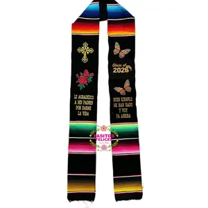 2026 Le Agradezco - Cross Graduation Stole Sarape Sash IN STOCK