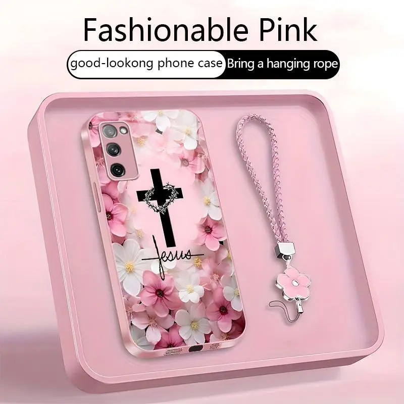 Suitable for [Galaxy S20 Fe] Women's high-end phone case，A wide variety of patterns for you to choose from.This phone case prays for you，God will bless you and bring you good luck YM99