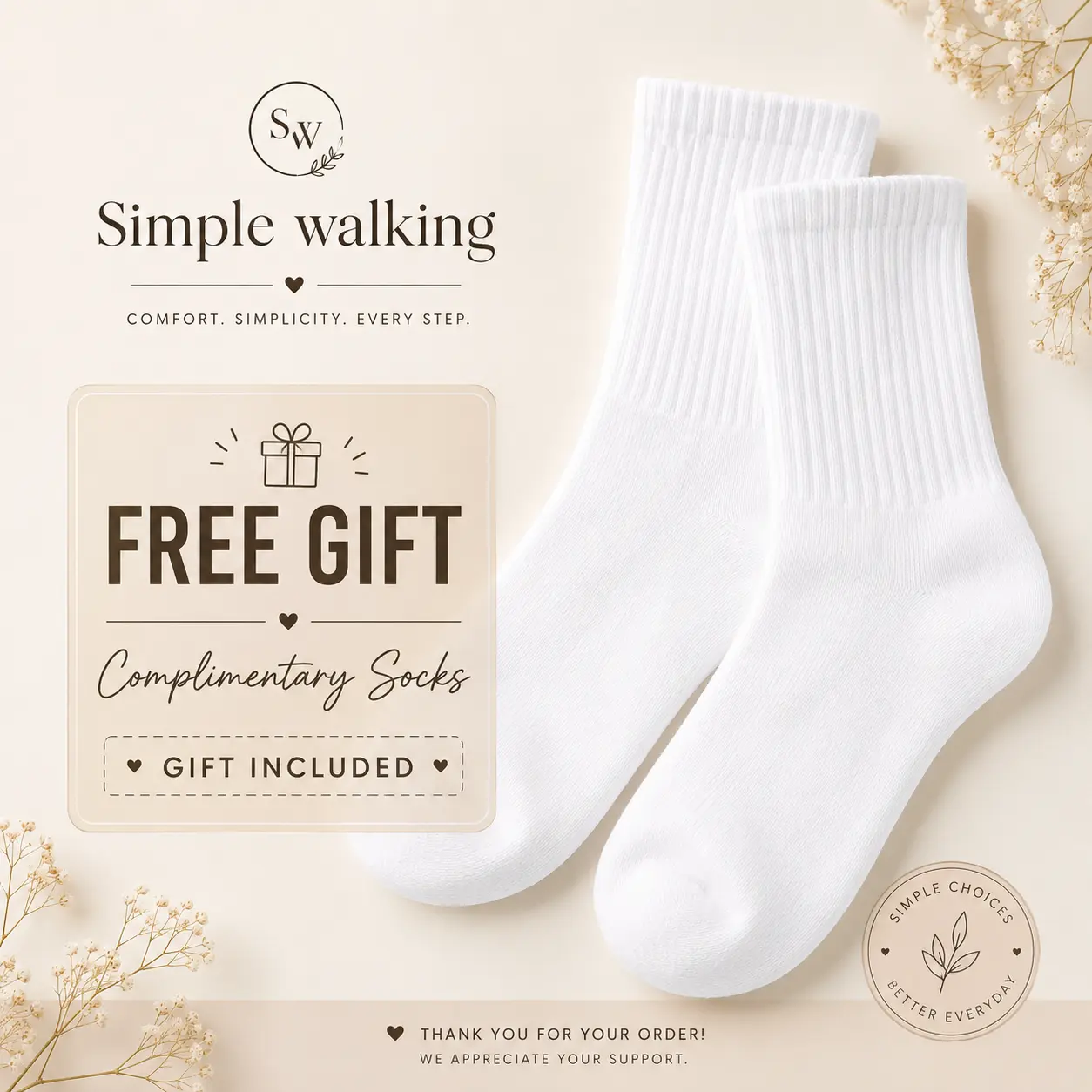 Free gift socks