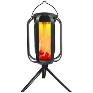 Solar Lanterns Outdoor Hanging Lights Waterproof 2 Charging Way Solar Flame Light with a gradient starry effect for Outside Decorative Lantern for decorating a terrace, garden, or window sill，Patented product