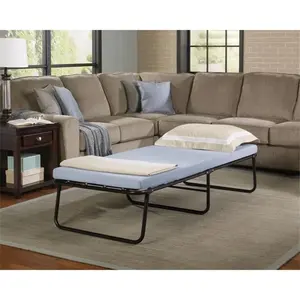 212 MAIN Boyd Specialty Sleep Simmons Beautysleep Foldable Guest Bed with Memory Foam Mattress, Twin Size, Blue, Foldable Bed
