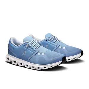 On Running Cloud 6 Chambray White 3WF10061508 Women's Fashion Shoes New