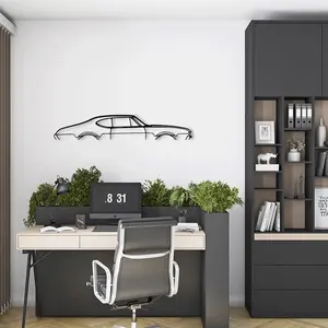 1968 Oldsmobile Cutlass Wall Art Handmade Car Decor Laser-Carved Wood Sign Personalized Garage Gift 3D Decor for Car Enthusiasts