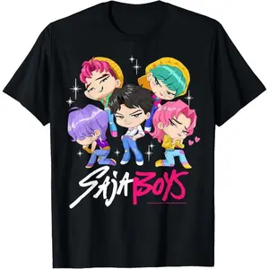 Halloween Saja Boys Chibi Band Group Shot T-Shirt