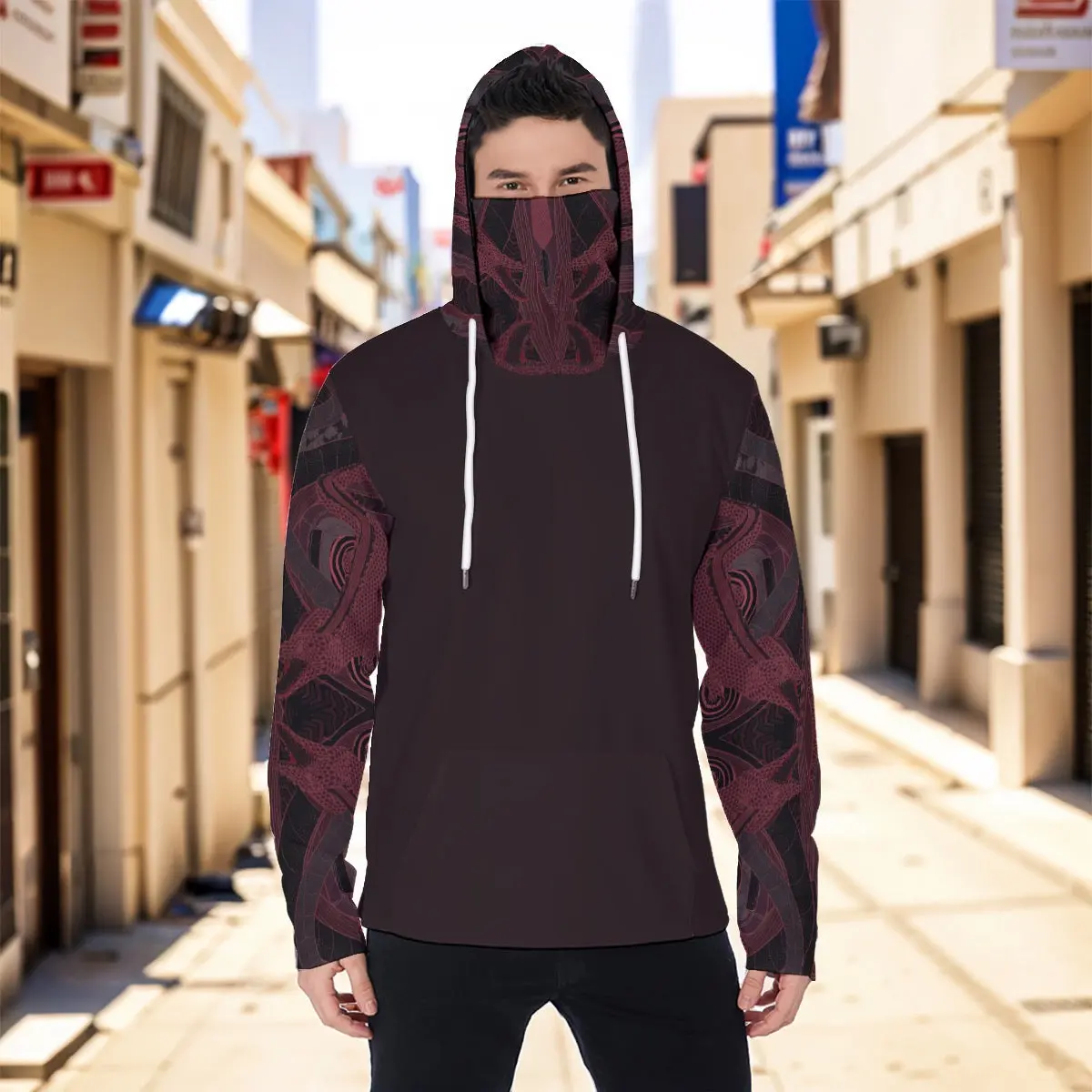 Eco-friendly Alligator Gigers Never Heal (HE’S MINE) Men's Masked Hoodie Casual Fabric