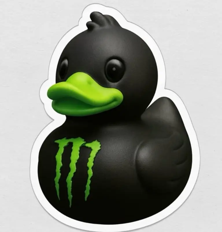 [Buy 2 Get $2 OFF ] Monster Energy Drink Rubber Duck Die-cut Vinyl Laptop Car Waterproof Sticker
