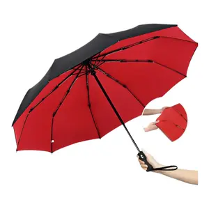 Umbrella Extra Large Ten Large Double Umbrella Triple Large Folding Sunshade Umbrella Men's and Women's Business Umbrella T