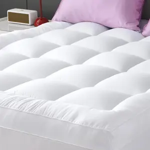 Mattress Topper Extra Thick, Cooling, and Breathable Mattress Pad 8-21" Deep Pocket Soft Down Alternative Fill